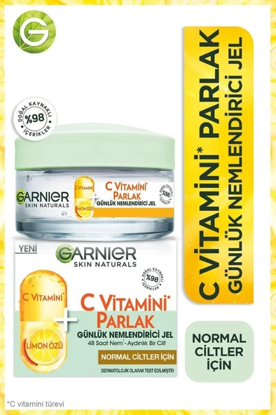Garnier C Vitamini Parlak Günlük Nemlendirici Jel 50 ml ürün görseli 1