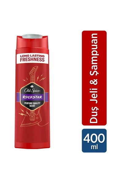 Old Spice Rockstar 3 In1 Şampuan+Duş Jeli 400 ml ürün görseli 1