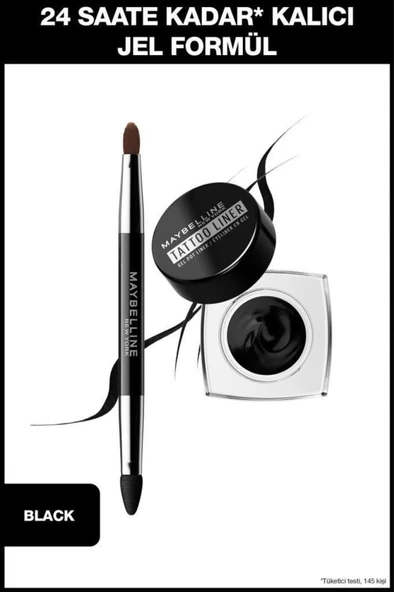 Maybelline New York Tattoo Liner Gel Pot Eyeliner Siyah ürün görseli 1