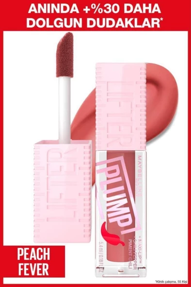 Maybelline New York Lifter Plump Dudak Parlatıcısı 005 Peach Fever ürün görseli 1