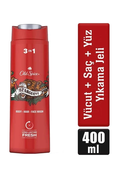 Old Spice Bearglove Erkekler İçin Duş Jeli Ve Şampuan 400 Ml ürün görseli 1