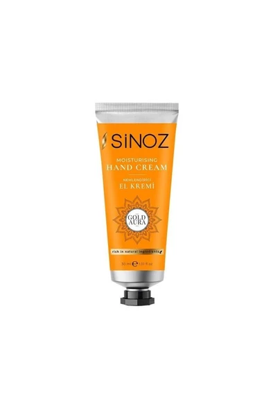 Sinoz Nemlendirici El Kremi Gold Aura 30 ml ürün görseli 1
