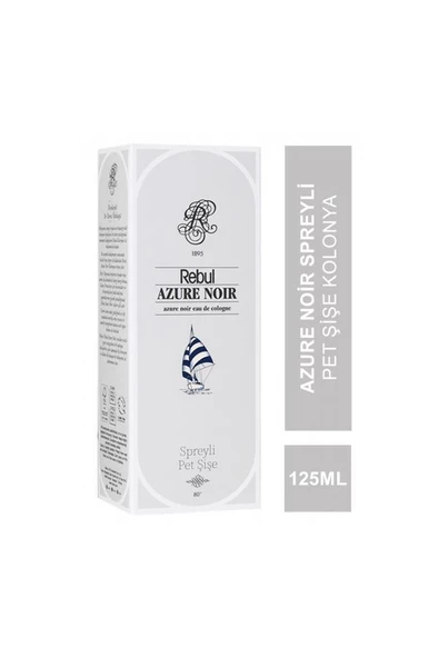 Rebul Azure Noir EDC 125 ml Spreyli Pet Şişe ürün görseli 1