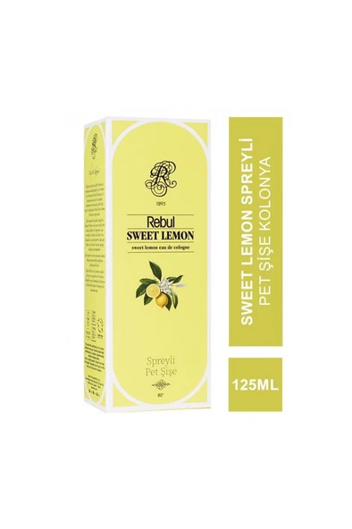 Rebul Sweet Lemon EDC 125 ml Spreyli Pet Şişe ürün görseli 1