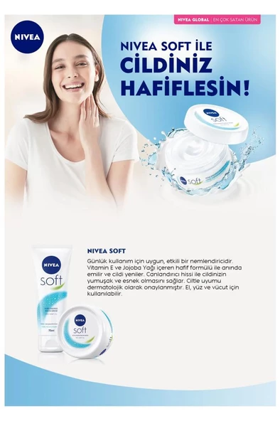 Nivea Soft Bakım Kremi 100 ml - Resim 3