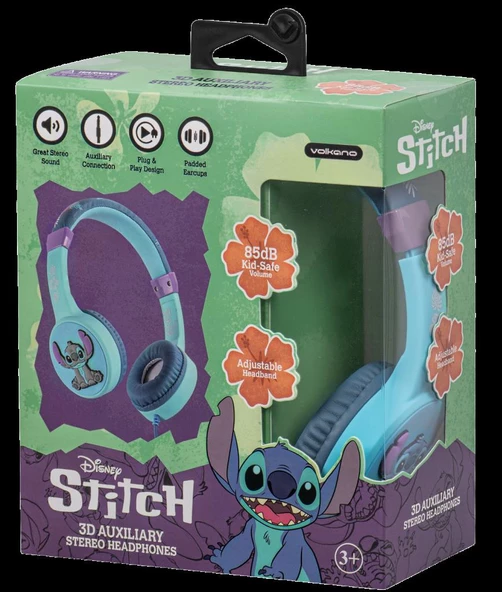 Kablolu Kulaklık Disney Stitch Çocuk Kulaklığı Lisanslı DY-3053-ST ürün görseli 1