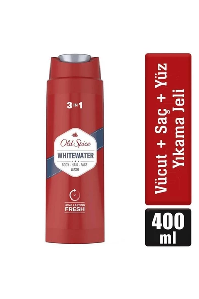 Old Spice Whitewater Erkekler Için Duş Jeli Ve Şampuan 400 ml ürün görseli 1