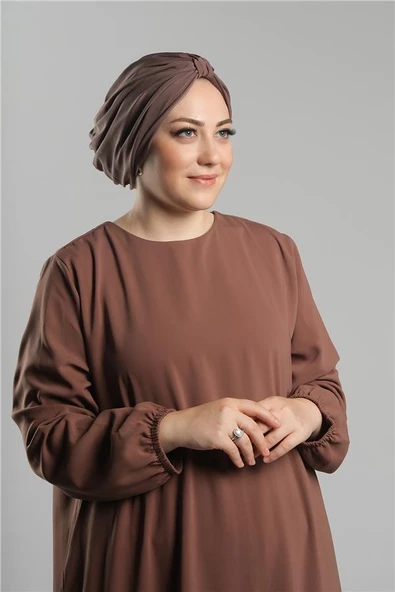 Vizon Pratik Hazır Geçmeli Tesettür Bone Sandy Pileli Salaş 2121_10 ürün görseli 1