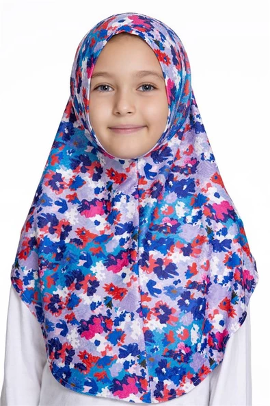 İndigo Pratik Hazır Geçmeli Genç Tesettür Bone Jakar Desenli Hijab 2408_24 ürün görseli 1