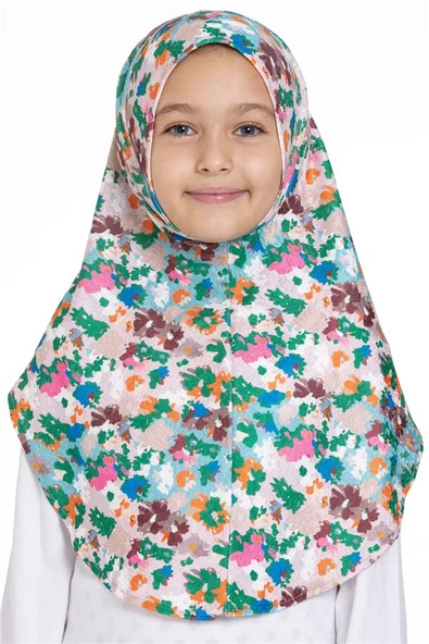 Zümrüt Pratik Hazır Geçmeli Genç Tesettür Bone Jakar Desenli Hijab 2408_37 ürün görseli 1