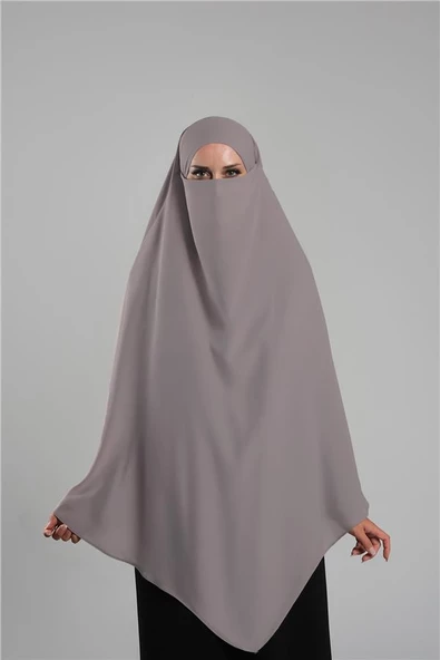 Vizon Pratik Hazır Geçmeli Tesettür Eşarp Krep Bağcıklı Çift Katlı Sufle Hijab 2314_10 ürün görseli 1