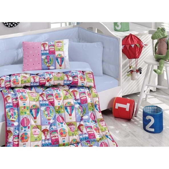 Cotton Box Ranforce Bebek Uyku Seti-Uçan Balon ürün görseli 1