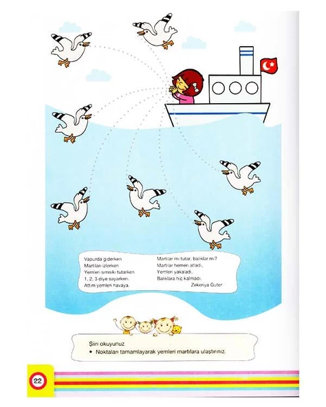 3 Yaş Neşeli Çizgiler Çamlıca Çocuk - Resim 2