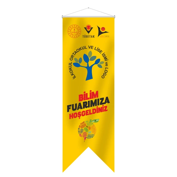 Bilim Fuarı Kırlangıç Flama 50x150 cm-5 ürün görseli 1