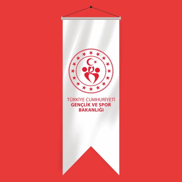 Gençlik ve Spor Bakanlığı Kırlangıç Flama 70x200 cm ürün görseli 1