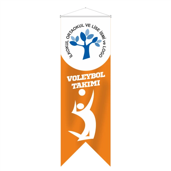 Voleybol Takımı Kırlangıç Flama 70x200 cm ürün görseli 1