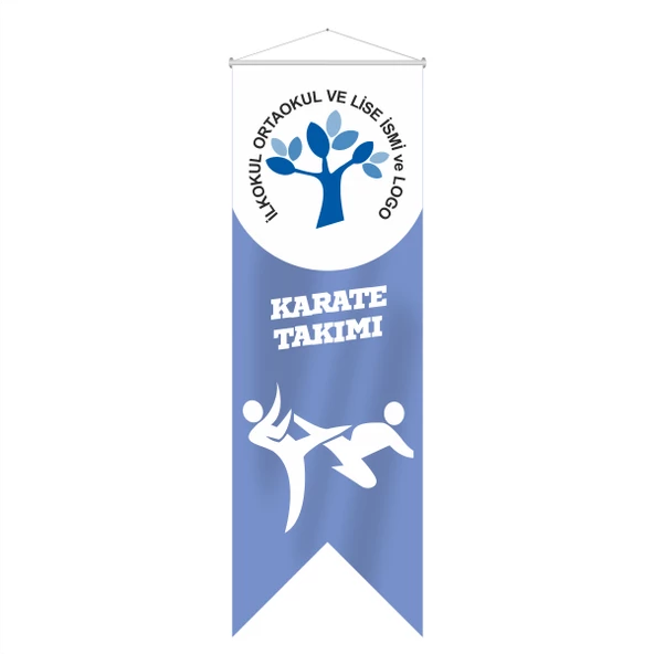 Karate Takımı Kırlangıç Flama 70x200 cm ürün görseli 1