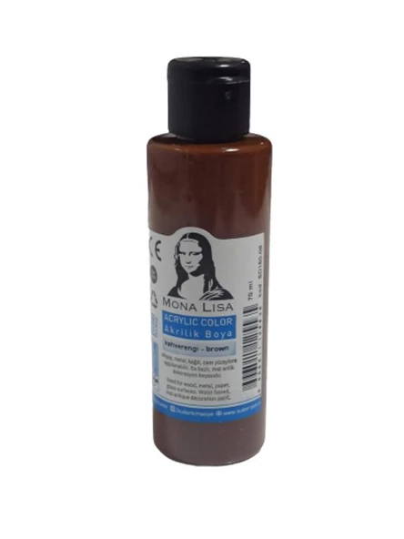 MONA LISA AKRILIK BOYA 70 ml KAHVERENGI (SD150-08) ürün görseli 1