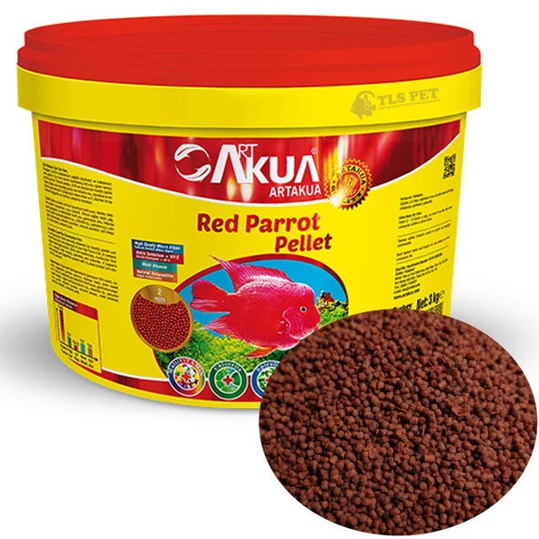 ArtAkua Red Parrot Pellet Papağan Ciklet  Balık Yemi (Bölme) - 250 Gr ürün görseli 1