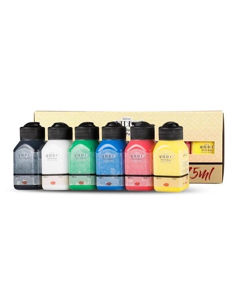 Artdeco Akrilik Boya Seti 6x75ml Canlı Renkler ürün görseli 1