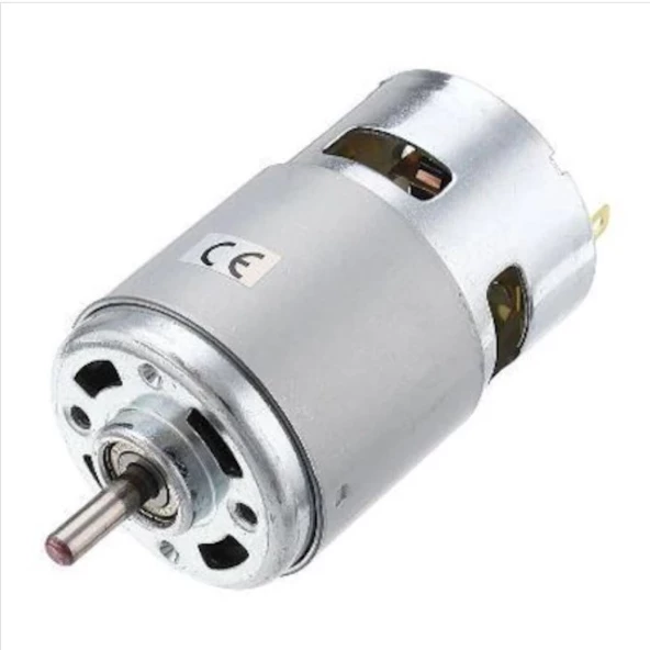 RS775 12v 3000 Rpm Dc Motor Hobi Matkap, CNC, Testere Motoru RS 775 ürün görseli 1