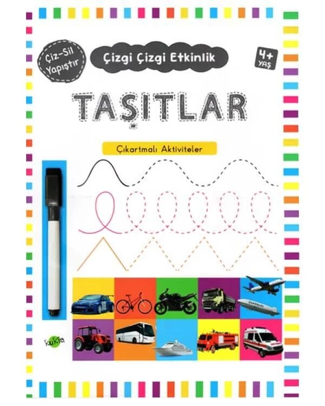 Çizgi Çizgi Etkinlik Taşıtlar 4 Yaş ürün görseli 1