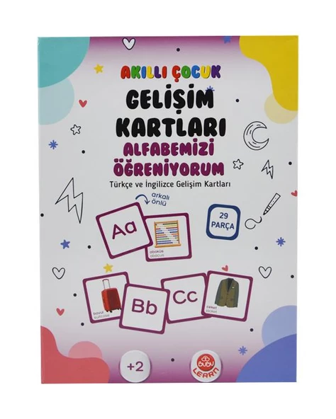 Akıllı Çocuk Gelişim Kartları Alfabemizi Öğreniyoruz Bubu ürün görseli 1