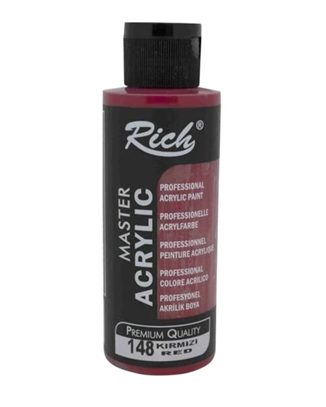 Rich Master Akrilik Boya Kırmızı 120ml ürün görseli 1