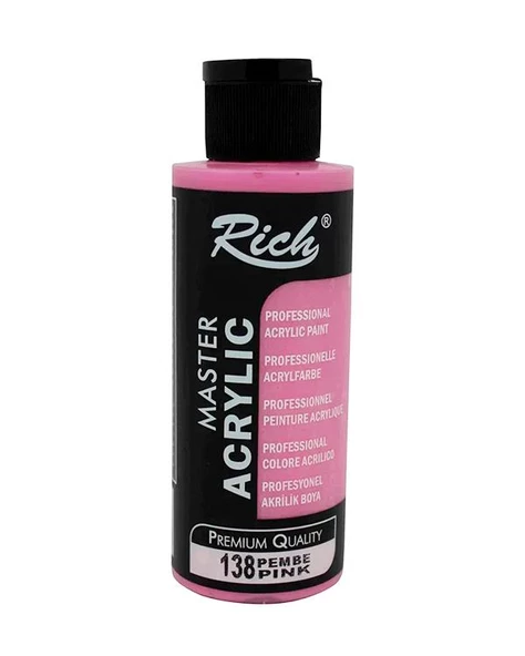 Rich Master Akrilik Boya Pembe 120ml ürün görseli 1