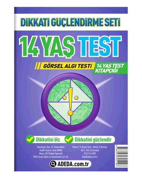 14 Yaş Dikkat Gelişim Testi Adeda Yayıncılık ürün görseli 1