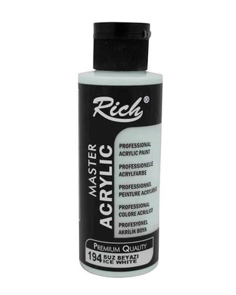 Rich Master Akrilik Boya Buz Beyazı 120ml ürün görseli 1