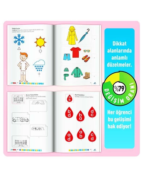 Easy Dikkat Güçlendirme Kitabı 4/7 Yaş B - Resim 2