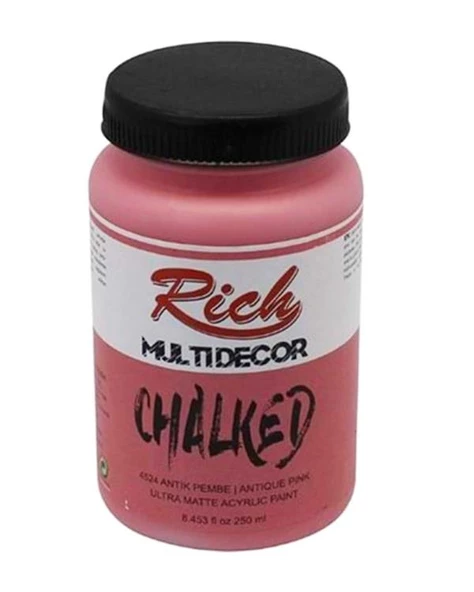 Rich Multi Decor Chalked Akrilik Boya Antik Pembe 250ml ürün görseli 1