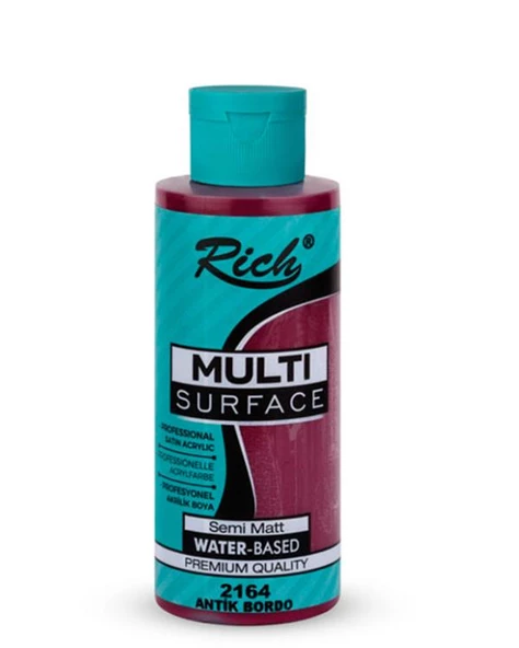 Rich Multi Surface Akrilik Boya Antik Bordo 120cc ürün görseli 1