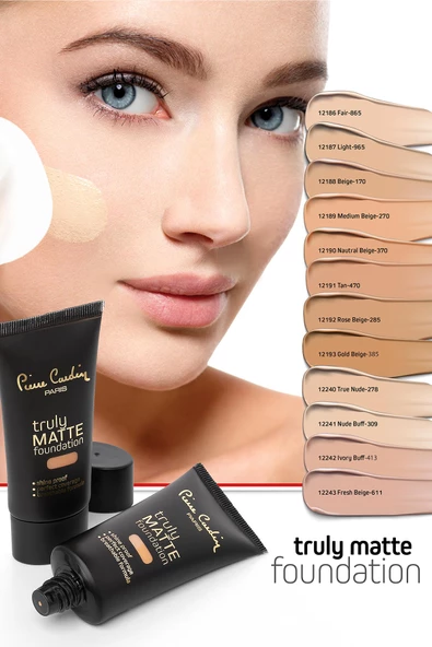 Pierre Cardin Truly Matte Foundation - True Nude - Resim 8