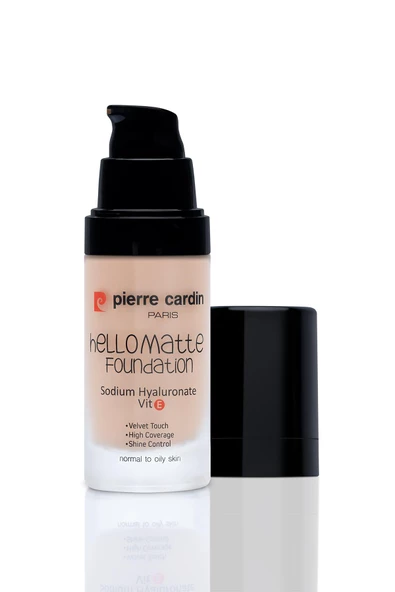 Pierre Cardin HelloMatte Foundation - Medium Beige - 30 ML - Resim 5