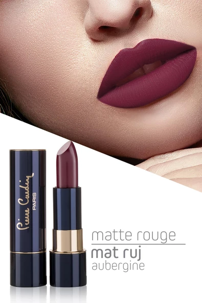 Pierre Cardin Matte Rouge Mat Ruj- Aubergine ürün görseli 1