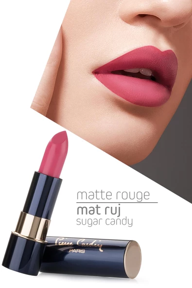 Pierre Cardin Matte Rouge Mat Ruj - Sugar Candy - Resim 5