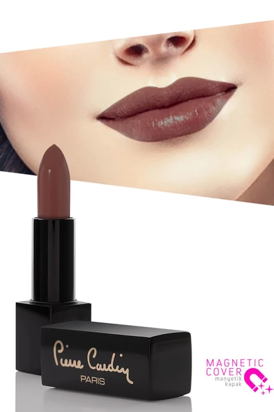 Pierre Cardin Retro Matte Lipstick  - Rustic Red - 147 - Resim 3