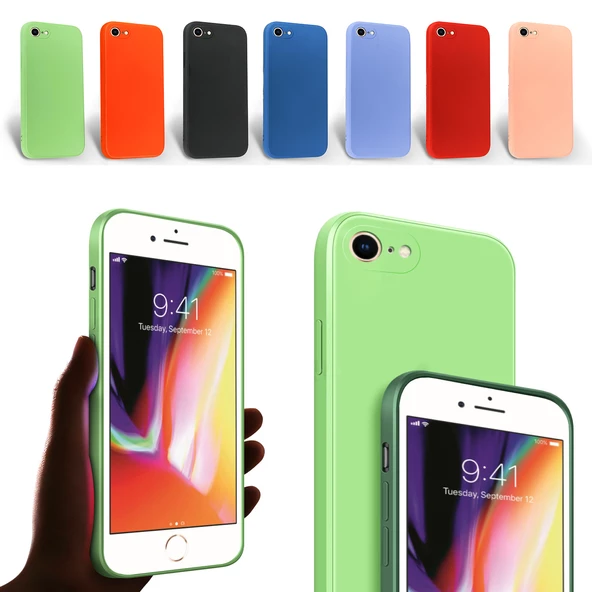 iPhone 7 / 8 Kılıf Kamera Korumalı Lansman Silikon Kapak ürün görseli 1