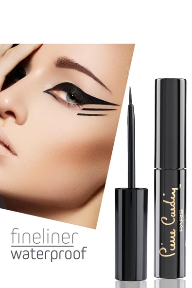 Pierre Cardin Fineliner Waterproof - Suya Dayanıklı Siyah Likit Eyeliner ürün görseli 1