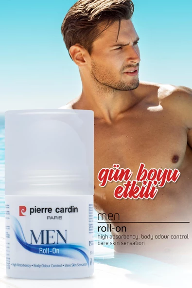 Pierre Cardin Roll On For Men - 50 ML - Resim 2