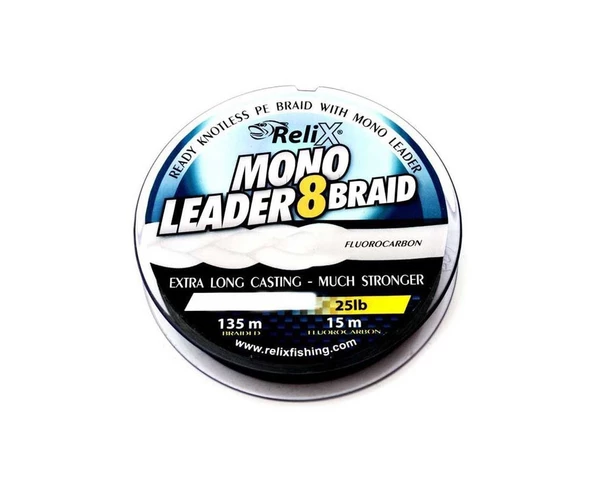 Relix Mono Leader 8 Braid 40 Mm 135 Mt İpek Misn. ürün görseli 1