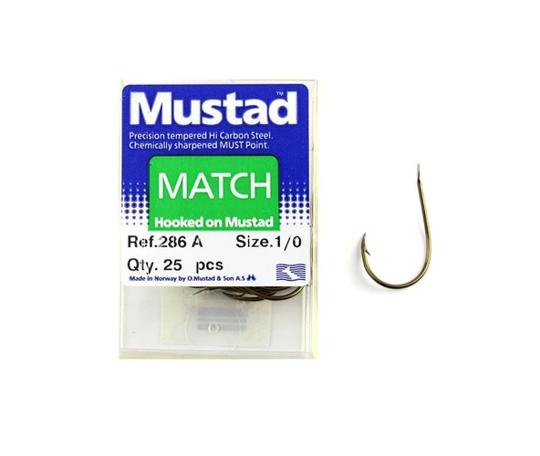 Mustad 286 A No:1/0 25 Pcs ürün görseli 1
