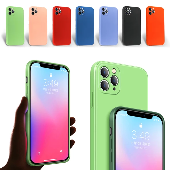 iPhone 11 Pro Max Kılıf Kamera Korumalı Lansman Silikon Kapak ürün görseli 1