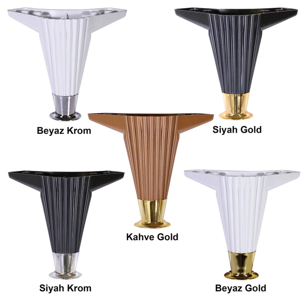 Nobel Mobilya Kanepe Masa Sehpa Ayağı Baza Ayak 12cm (Renk Seçin) ürün görseli 1