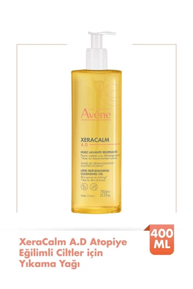 Avene XeraCalm A.D.Lipid-Replenishing Atopiye Eğilimli Ciltler için Yıkama Yağı 400 ml ürün görseli 1