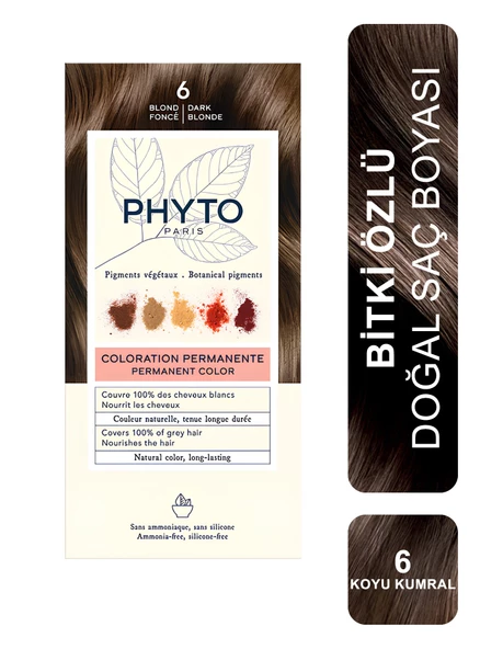 Phyto Color Bitkisel Saç Boyası 6 - Koyu Kumral ürün görseli 1