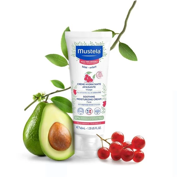 Mustela Soothing  Moisturizing Cream 40 ml Çok Hassas Ciltler İçin Nemlendirici ürün görseli 1