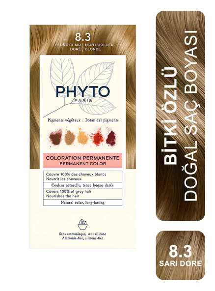 Phyto Color Bitkisel Saç Boyası 8.3 Sarı Dore Yeni Formül ürün görseli 1